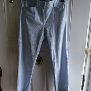 Seer sucker 3/4" pants